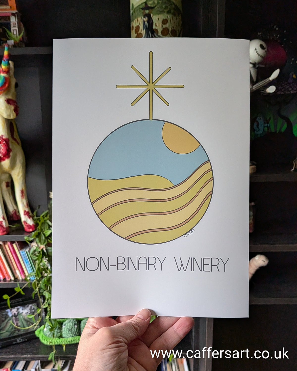 Non-Binary Winery Art Print