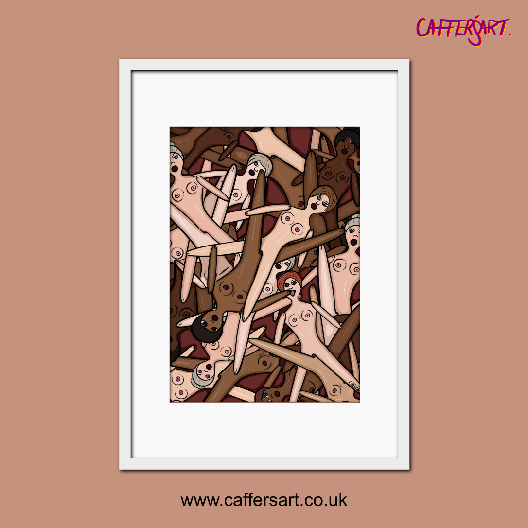 Scissor Sisters art print – diverse queer women illustration