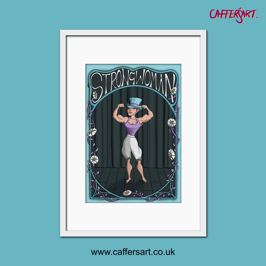 Strongwoman Art Print
