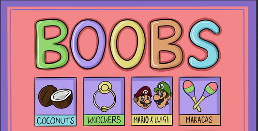 My boobs art print explained: A love letter to wordplay and titty pride