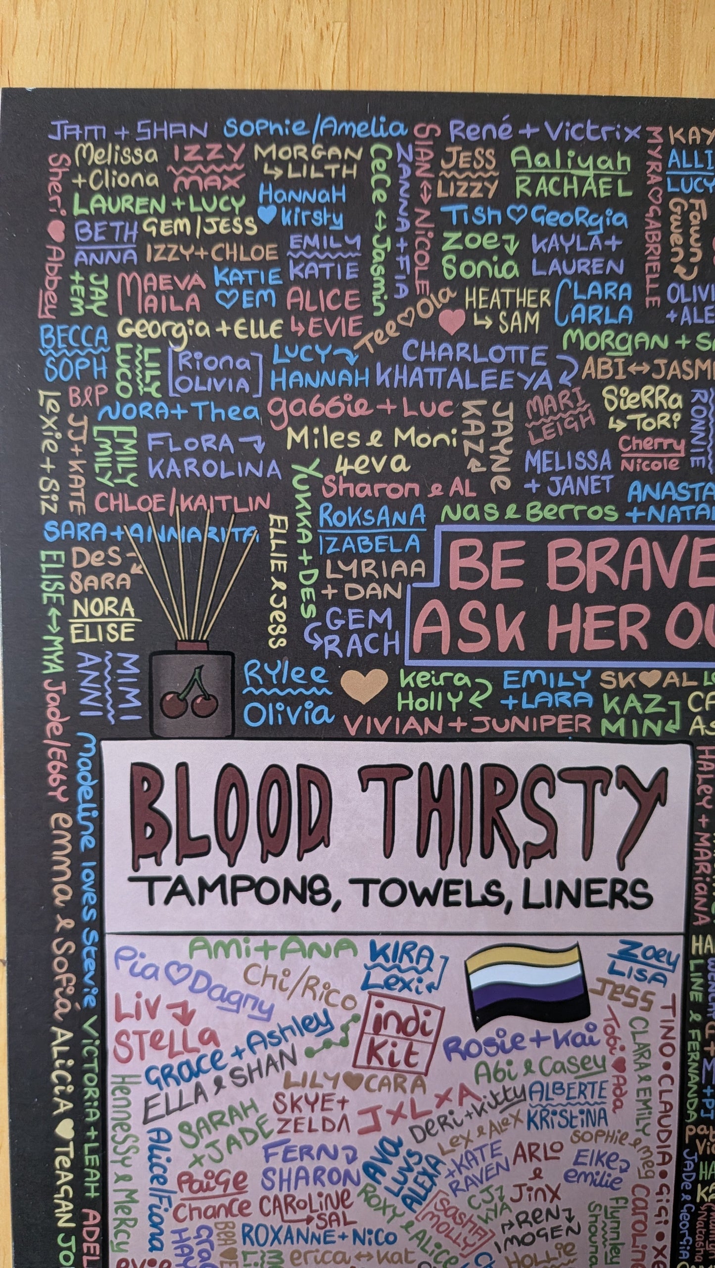 The Big Lesbian Tampon Machine Print