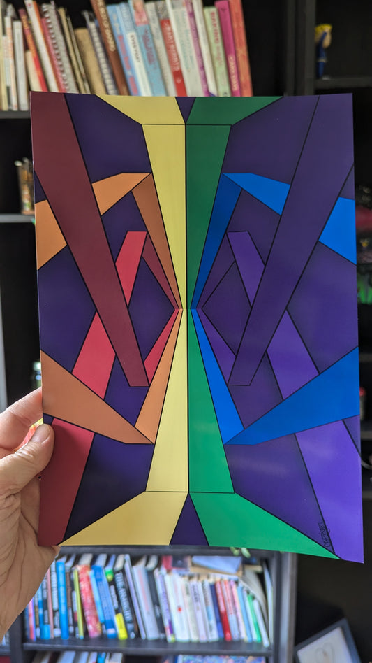 LGBTQ Rainbow road art print