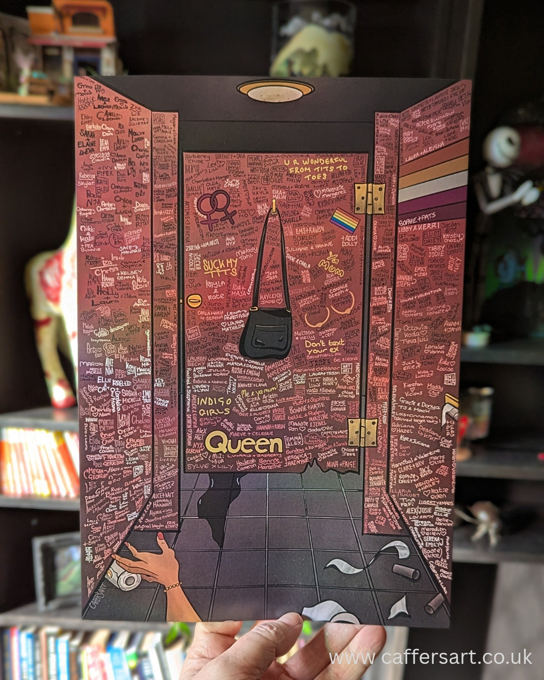 The Big Lesbian Toilet Art Print