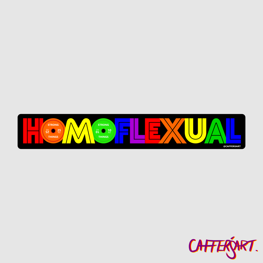 Homoflexual Vinyl Sticker - Caffer's Art – Caffer's Art